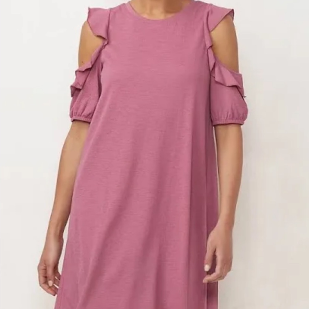 NWT!! Lauren Conrad Cold Shoulder Dress- Small